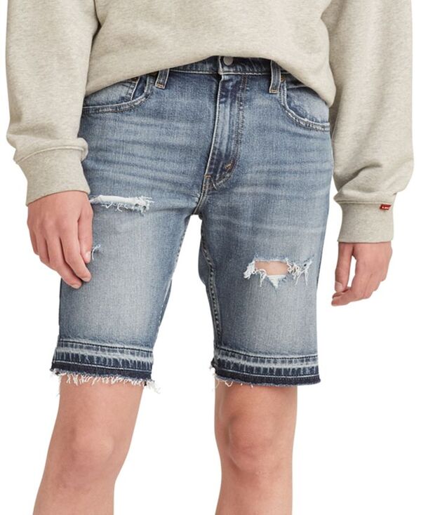 【送料無料】 リーバイス メンズ ハーフパンツ・ショーツ ボトムス Men's Flex 412 Slim Fit 5 Pocket 9" Jean Shorts Say Goodbye Dx
