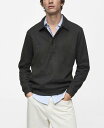 【送料無料】 マンゴ メンズ シャツ トップス Men's Regular-Fit Button-Down Shirt Charcoal