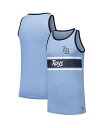 【送料無料】 ニューエラ メンズ タンクトップ トップス Men's Light Blue Tampa Bay Rays Jersey Ringer Tank ...
