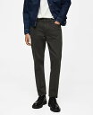 【送料無料】 マンゴ メンズ デニムパンツ ボトムス Men's Ben Tapered Cropped Jeans Charcoal