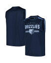 【送料無料】 ファナティクス メンズ タンクトップ トップス Men's Navy Memphis Grizzlies Birdseye Muscle Tank Top Navy