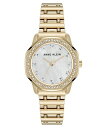 【送料無料】 アンクライン レディース 腕時計 アクセサリー Women's Quartz Crystal Accented Octagonal Gold-To...