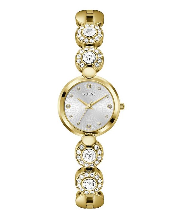 【送料無料】 ゲス レディース 腕時計 アクセサリー Women's Analog Gold Tone Stainless Steel Watch 26 mm Gold
