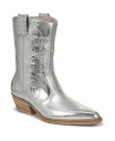 【送料無料】 フランコサルト レディース ブーツ・レインブーツ シューズ Women's Bianca Mid Shaft Western Boots Silv...