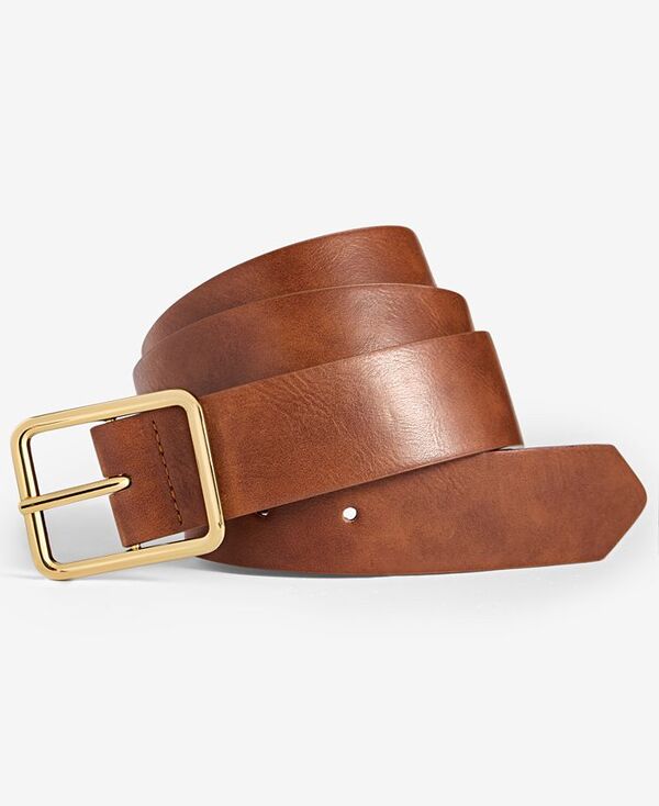 【送料無料】 アイ.エヌ.シー インターナショナル コンセプト レディース ベルト アクセサリー Casual Solid Belt Cinnamon