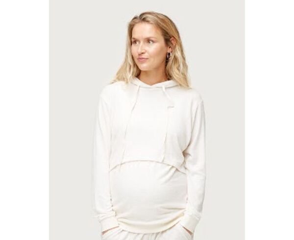 【送料無料】 ノム レディース パーカー・スウェット アウター Maternity Jojo + Nursing Hoodie Oatmeal