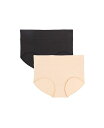 【送料無料】 コンフォート チョイス レディース パンツ アンダーウェア Plus Size Cotton Spandex Comfort Waist Brief 2-Pack Basic pack(4)