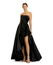 【送料無料】 マックダガル レディース ワンピース トップス Women's Strapless Ruched High Low Gown Black