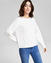 【送料無料】 アンドノウディス レディース ニット・セーター アウター Women's Pearl-Embellished Cable-Knit Sweater...