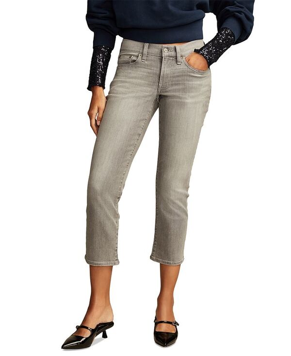 【送料無料】 ラッキーブランド レディース デニムパンツ ボトムス Women's Sweet Cropped Mid-Rise Jeans Pebble Grey Wash