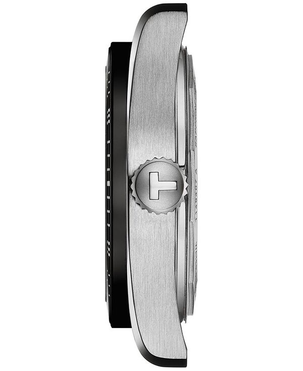 ティソット メンズ アクセサリー 腕時計 Tシャツ Tissot Men's Swiss Automatic PR516 Powermatic 80 Stainless Steel Bracelet Watch 38mm No Color