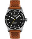 【送料無料】 ティソット メンズ 腕時計 アクセサリー Men's Swiss Automatic PR516 Powermatic 80 Brown Perforated Leather Strap Watch 38mm No Color(2)