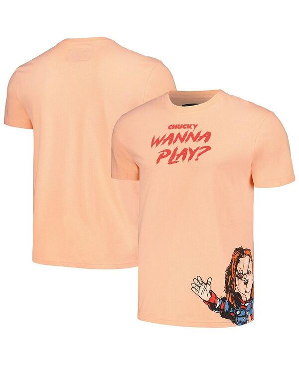【送料無料】 リーズン メンズ Tシャツ トップス Men's and Women's Orange Chucky Wanna Play T-Shirt Orange