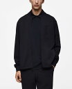 【送料無料】 マンゴ メンズ パーカー・スウェット アウター Men's Bomber Sweatshirt Dark Navy
