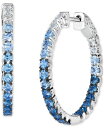 【送料無料】 ル ヴァン レディース ピアス・イヤリング アクセサリー Small Denim Ombre (1-3/4 ct. t.w.) & White S...