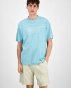 【送料無料】 ヒューゴボス メンズ Tシャツ トップス Men's Noideryo Relaxed Fit Short Sleeve Crewneck Logo Graphic T-Shirt Turq/aqua