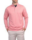 【送料無料】 テーラーバード メンズ ニット・セーター アウター Men's Luxe Performance Fleece Quarter Zip Chili red