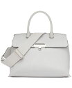 【送料無料】 カルバンクライン レディース ハンドバッグ バッグ Becky Turnlock Convertible Satchel Dove Grey