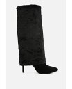 【送料無料】 ロンドンラグ レディース ブーツ・レインブーツ シューズ Everglade Fold-Over Calf-High Boots Black