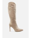 【送料無料】 ロンドンラグ レディース ブーツ・レインブーツ シューズ Becks Rhinestone Patterned Calf Boots Beige
