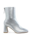 【送料無料】 ロンドンラグ レディース ブーツ・レインブーツ シューズ Simba Square Toe Metallic Ankle Boots Silver