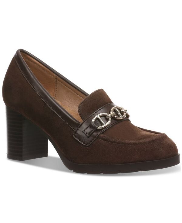 【送料無料】 ジャーニ ベルニーニ レディース パンプス シューズ Women's Patsiee Memory Foam Block Heel Loafer Pumps Chocolate Suede