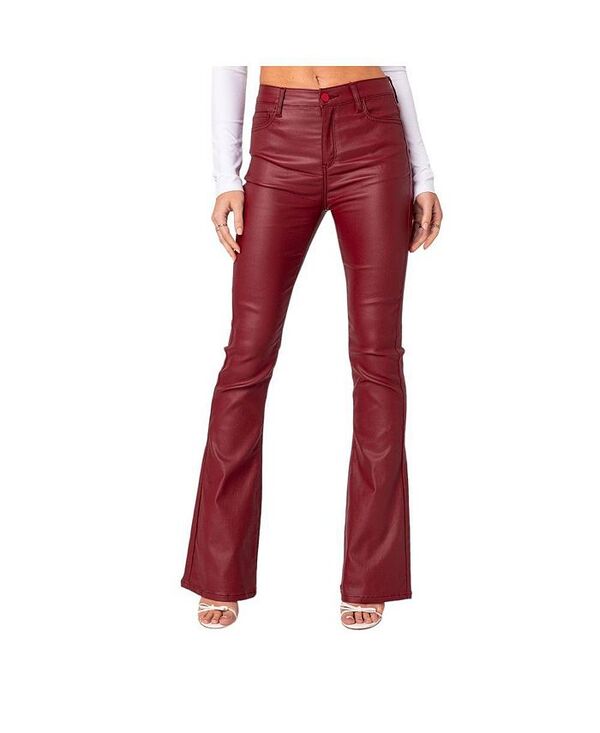 【送料無料】 アディクテッド レディース デニムパンツ ボトムス Women's Luna Flare Jeans Burgundy