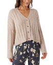 【送料無料】 オニール レディース ニット・セーター アウター Juniors' Ferris V-Neck Ribbed Cardigan Sweater O...