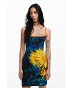 【送料無料】 デジグアル レディース ワンピース トップス Women's Sunflower midi dress Blue