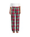 【送料無料】 ランズエンド レディース ナイトウェア アンダーウェア Women's Print Flannel Pajama Pants Heritage r...
