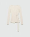 【送料無料】 マンゴ レディース ニット・セーター アウター Women's Buckle Detail Ribbed Cardigan Ecru