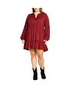 【送料無料】 シティーシック レディース ワンピース トップス Plus Size Alinda Mini Dress Shiraz