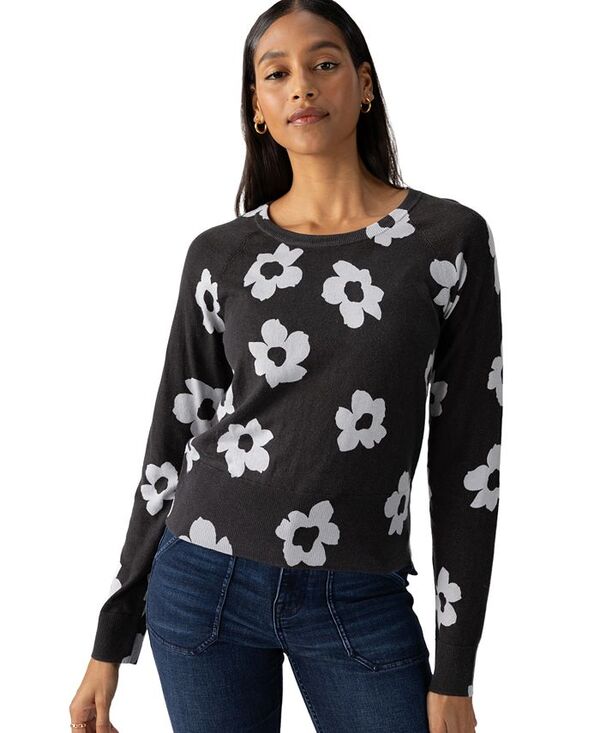 【送料無料】 サンクチュアリー レディース ニット・セーター アウター All Day Long Sweater Pearl Blue Flower Pop
