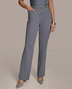 【送料無料】 ダナ キャラン ニューヨーク レディース カジュアルパンツ ボトムス Women's Straight Leg Pants Storm(4)