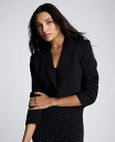 【送料無料】 ケネスコール レディース ジャケット・ブルゾン アウター Women's Cropped One Button Jacket Black(4)