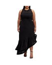 【送料無料】 シティーシック レディース ワンピース トップス Plus Size Antoinette Sleeveless Maxi Dress Black