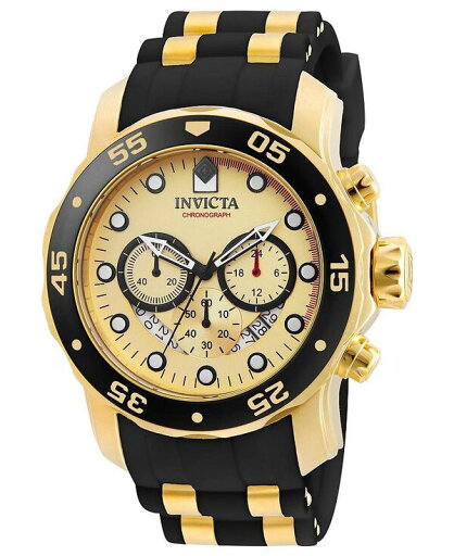【送料無料】 インビクタ メンズ 腕時計 アクセサリー Men's 17566 Pro Diver SCUBA Quartz 3 Hand Gold Dial Watch Black 【送料無料】 インビクタ メンズ 腕時計 アクセサリー Men's 17566 Pro Diver SCUBA Quartz 3 Hand Gold Dial Watch Black