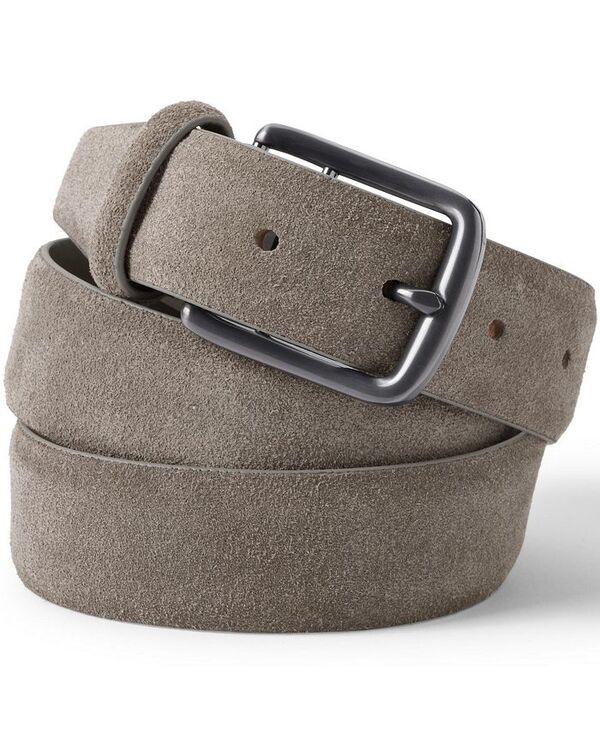 【送料無料】 ランズエンド メンズ ベルト アクセサリー Men's Suede Belt Portobello