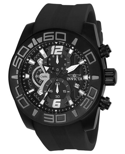 【送料無料】 インビクタ メンズ 腕時計 アクセサリー Men's 24163 Pro Diver Quartz Multifunction Black Dial Watch Black 【送料無料】 インビクタ メンズ 腕時計 アクセサリー Men's 24163 Pro Diver Quartz Multifunction Black Dial Watch Black