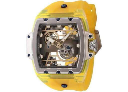 【送料無料】 インビクタ メンズ 腕時計 アクセサリー Men's 44265 Anatomic Automatic 2 Hand Gunmetal Dark Blue Gold Silver Dial Watch Yellow 【送料無料】 インビクタ メンズ 腕時計 アクセサリー Men's 44265 Anatomic Automatic 2 Hand Gunmetal Dark Blue Gold Silver Dial Watch Yellow