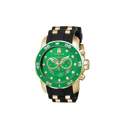 【送料無料】 インビクタ メンズ 腕時計 アクセサリー Men's 6984 Pro Diver SCUBA Quartz Chronograph Green Dial Watch Black 【送料無料】 インビクタ メンズ 腕時計 アクセサリー Men's 6984 Pro Diver SCUBA Quartz Chronograph Green Dial Watch Black