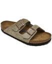 【送料無料】 ビルケンシュトック メンズ サンダル シューズ Men's Arizona Suede Leather Soft Footbed Casual S...