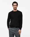 【送料無料】 マンゴ メンズ ニット・セーター アウター Men's Slim-Fit Merino Wool Knit Sweater Black