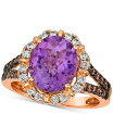 【送料無料】 ル ヴァン レディース リング アクセサリー Amethyst (3-1/4 ct. t.w.) Nude Diamond (1/4 ct. t....