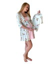 【送料無料】 エヴァリーグレー レディース ナイトウェア アンダーウェア Maternity Carolyn Maternity/Nursing Mom and Baby 4-Pc. Set Peony