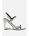 【送料無料】 ロンドンラグ レディース サンダル シューズ Ladra Metallic Fantasy Wedge Heel Sandals Silver(4)