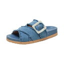 【送料無料】 リネアパウロ レディース サンダル シューズ RYLEE | Frayed Fabric Footbed Sandals Blue frayed denim