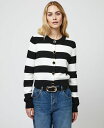 【送料無料】 フレンチコネクション レディース ニット・セーター アウター Women's Nyrobi Striped Cardigan Black/Porc...
