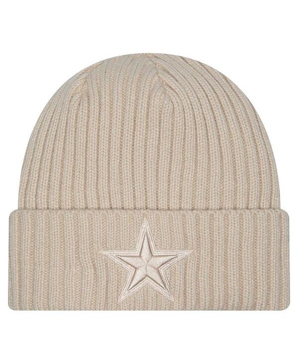 ニューエラ メンズ アクセサリー 帽子 ニット New Era Men's Stone Dallas Cowboys Color Pack Cuffed Knit Hat Stone ストーン