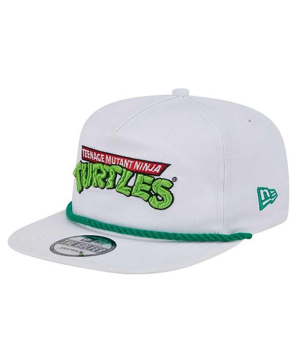 【送料無料】 ニューエラ メンズ 帽子 アクセサリー Men's White Teenage Mutant Ninja Turtles Golfer Adjustable Hat White